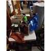 Image 1 : 2 BOXES ESTATE GOODS, SOLAR LAMP, GLASSES, ETC
