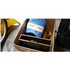 Image 2 : BRASS MAGAZINE RACK, WOOD GOLF GIFT SETS AND LUGGAGE