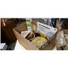 Image 1 : 2 BOXES OF ESTATE GOODS, ANTIQUES, WOVEN NETTING