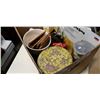 Image 4 : 2 BOXES OF ESTATE GOODS, ANTIQUES, WOVEN NETTING