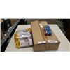 Image 1 : LOT OF NEW PORTABLE DOOR LOCKS AND BOX OF NEW STAPLERS