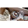 Image 2 : BOX OF EASTERN CUPS DISHES, VINTAGE GLASSWARE
