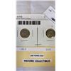 Image 2 : 2 SILVER 5 CENT COINS