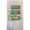 Image 1 : LAST 3 ISSUES OF CANADIAN  1 DOLLAR BILLS - 1954, 1967, 1973