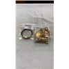Image 1 : LOT OF GOLD PLATED JEWELLERY AND 3 STEEL BANGLES