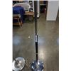 Image 2 : BRUSHED METAL FLOOR LAMP AND BLACK FLOOR LAMP