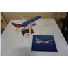 Image 1 : SOUTHWEST MODEL PLANE AND AIRLINES PLAQUE