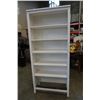 Image 1 : WHITE BOOKSHELF APPROX 78 INCHES TALL