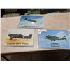 Image 1 : 3 TIN MILITARY PLANE SIGNS EMBOSSED 1990