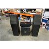 Image 1 : PAIR OF ACOUSTIC RESEARCH FLOOR SPEAKERS AND 2 SUBS YAMAHA AND KLH
