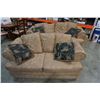 Image 1 : ROLLED ARM UPHOLSTERED SOFA AND LOVESEAT