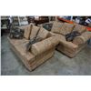 Image 2 : ROLLED ARM UPHOLSTERED SOFA AND LOVESEAT