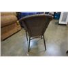 Image 8 : WICKER GLASSTOP PATIO TABLE AND CHAIR