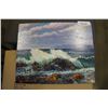 Image 1 : STORMY WAVES  ORIGINAL PAINTING BY OTTO JEGODTKA  16 X 20