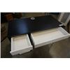 Image 8 : BLACK AND WHITE PEDESTAL DESK