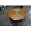Image 1 : OAK OCTAGON COFFEE TABLE