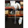 Image 2 : ARTIFICIAL TREE, TALL VASE AND WOOD CARVED CAT