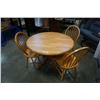 Image 1 : ROUND DINING TABLE AND 3 HOOPBACK CHAIRS