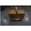 Image 1 : WOOD SEWING BASKET