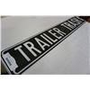 Image 2 : TRAILER TRASH ENAMELED SIGN