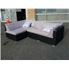 Image 2 : BRAND NEW PREMIUM OUTDOOR SECTIONAL RETAIL $1199 W/ LIGHT GREY CUSHIONS - MADE W/ POWDER COATED ALUM