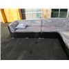 Image 2 : BRAND NEW PREMIUM OUTDOOR GIANT L SECTIONAL W/ LIGHT GREY CUSHIONS  - RETAIL $2199 POWDER COATED ALU