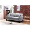 Image 2 : BRAND NEW ZARA 3 PIECE SOFA SET GREY FABRIC W/ 5 THROW PILLOWS - RETAIL $2199