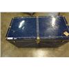 Image 2 : LARGE BLUE METAL UNION STEAMER TRUNK