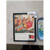 Image 2 : 2 VINTAGE COKE TRAYS AND ADVERTISEMENT