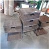 Image 2 : SET OF 3 METAL AND WOVEN ORGANIZERS