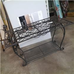 DECORATIVE METAL COFFEE TABLE