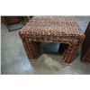 Image 3 : PAIR OF WOVEN ENDTABLES