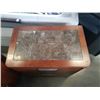 Image 3 : PAIR OF STONE INSERT 2 DRAWER ENDTABLES
