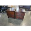 Image 1 : PAIR OF 2 DRAWER MODERN NIGHTSTANDS
