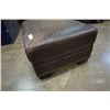 Image 17 : LEATHER STUDDED SOFA AND OTTOMAN