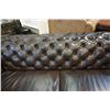 Image 8 : LEATHER STUDDED SOFA AND OTTOMAN