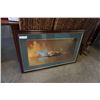 Image 1 : BARRIE CLARK SPITFIRE PRINT - APPX 43 X 28 INCHES