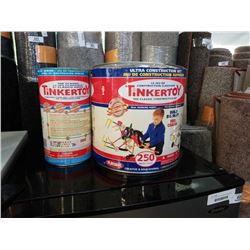 2 LARGE TUBS OF VINTAGE TINKER TOYS