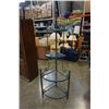 Image 1 : METAL 4 TIER GLASS CORNER SHELF