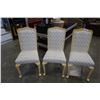 Image 1 : 3 WOOD DINING CHAIRS