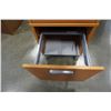 Image 8 : MAPLE CABINET WITH 2 DRAWERS, 2 FILING DRAWERS - APPX 7 FOOT TALL