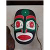 Image 2 : SIGNED NATIVE MASK AND BURL CLOCK
