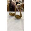 Image 2 : 2 BRASS GEESE