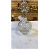 Image 5 : CRYSTAL DECANTER SET WITH 5 PINWHEEL GLASSES
