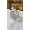 Image 8 : CRYSTAL DECANTER SET WITH 5 PINWHEEL GLASSES