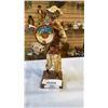 Image 2 : 2 PAPER MACHE FIGURES, CARNIVAL GLASS VASE, AND MID CENTURY VASE
