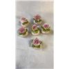 Image 2 : COPPER SERVING PIECES AND CHINA FLOWERS AND MINIATURES