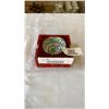 Image 8 : EASTERN DECOR, EMBROIDERED ART, BOWLS, CARVED WOOD HANGING PIECE AND LOTUS WITH KOI FISH FIGURE