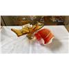 Image 1 : ART GLASS CENTERPIECE AND ART GLASS BOWL