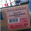 Image 2 : CASE OF 1 1/4" FLAT WOOD SCREWS